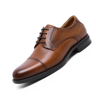 New Men's Genuine Leather Lace Up Shoes Men Elegant Business Dress Shoe Formal Wedding Oxfords Shoes Plus Size 41 46
