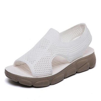 2021 Summer Shoes For Women Sandals Platform Ladies Roman Sandals Fashion Breathable Soft Bottom Flat Sandals Casual