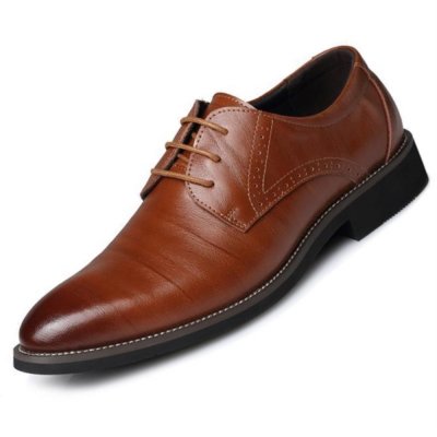 New High Quality Classic Leather Men Brogues Shoes Lace Up Bullock Business Dress Men Oxfords Shoes Male Formal Shoes
